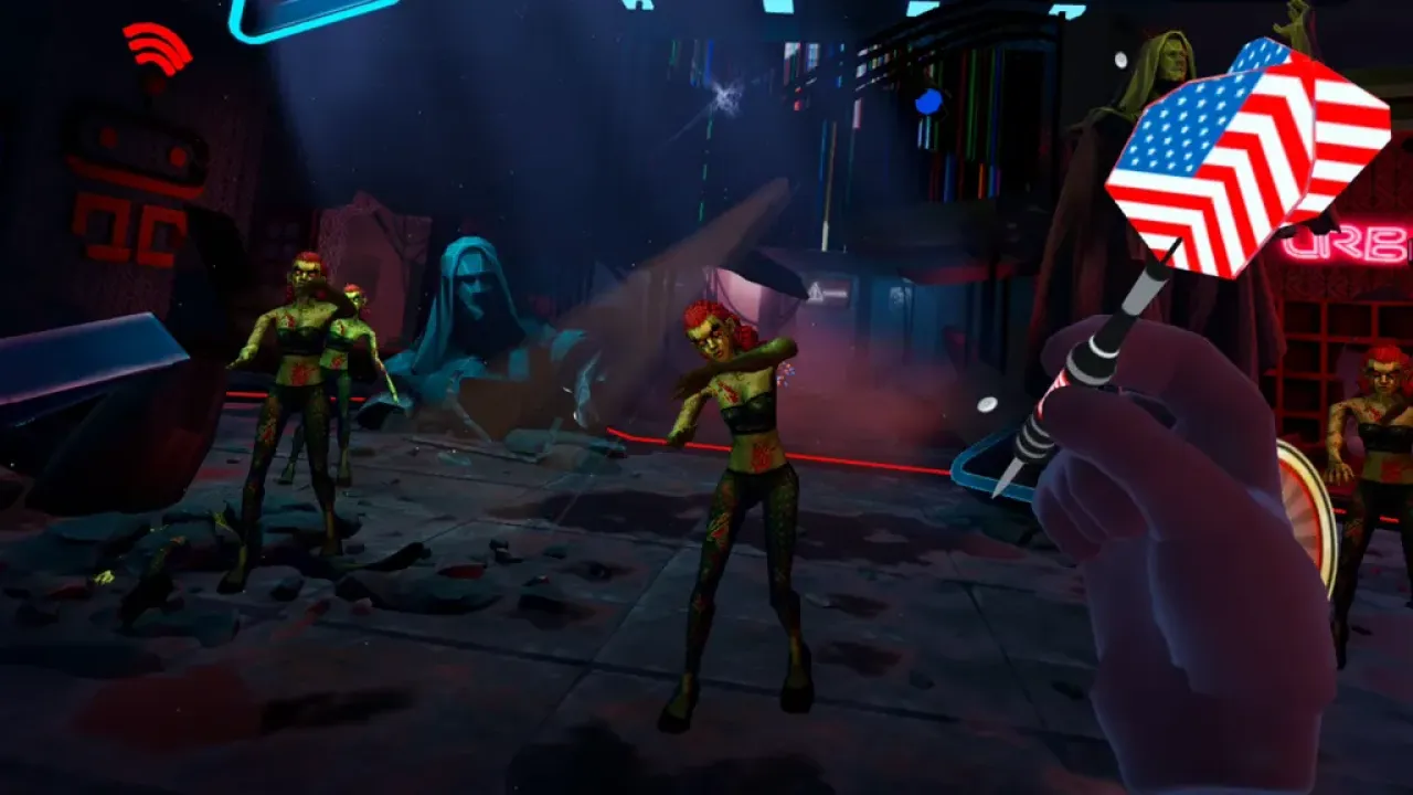 Darts VR2: Bullseye — старый добрый VR-вайб и зомби в придачу!