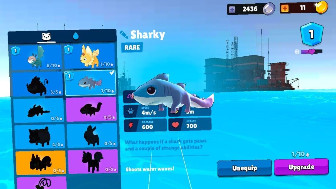 Скрин: петом-акулой Шарки в Vortex 9 VR — милота, которая кусается