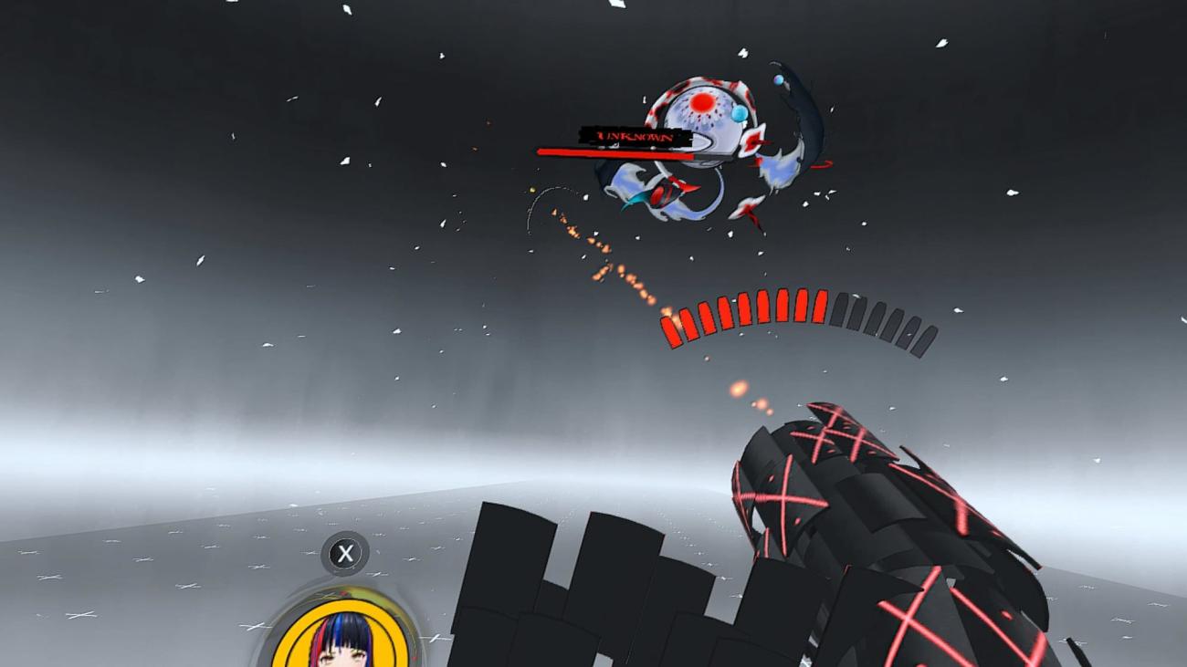 Скриншот Kamitsubaki City VR: диалоговое окно, где легко поймать странный перенос строки